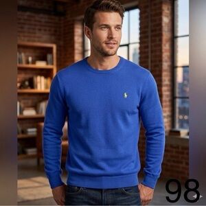 Ralph Lauren Men's Classic Navy Crewneck Sweater
